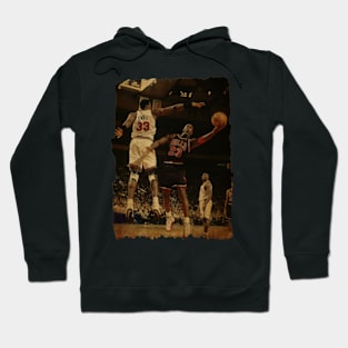 MJ #23 vs Patrick Ewing #33 Vintage Hoodie